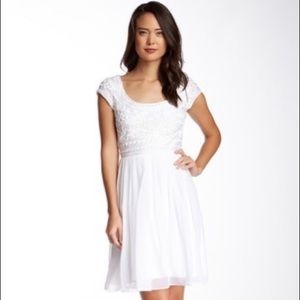 NWT Adrianna Papell Short Embroidered Dress